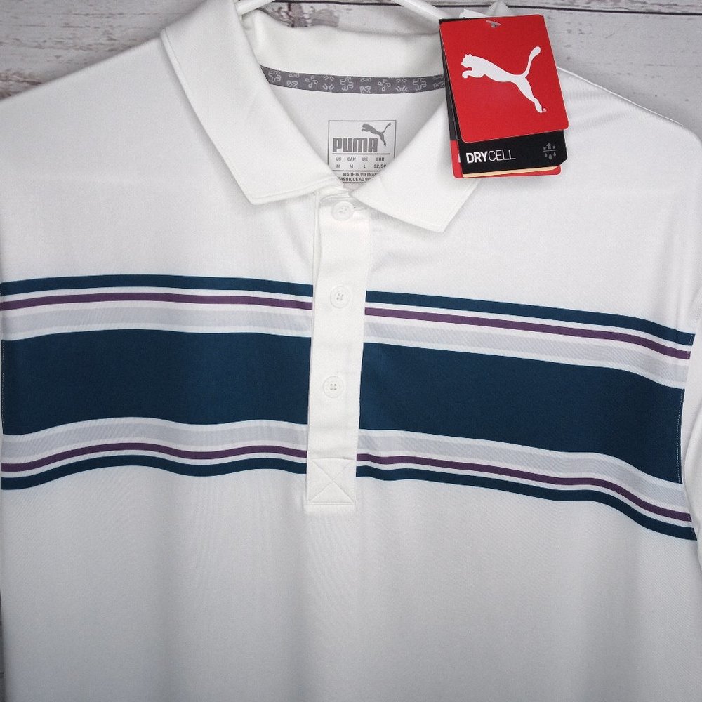 PUMA PERFORMANCE FIT MEN'S SZ MEDIUM POLO - Picture 2 of 5